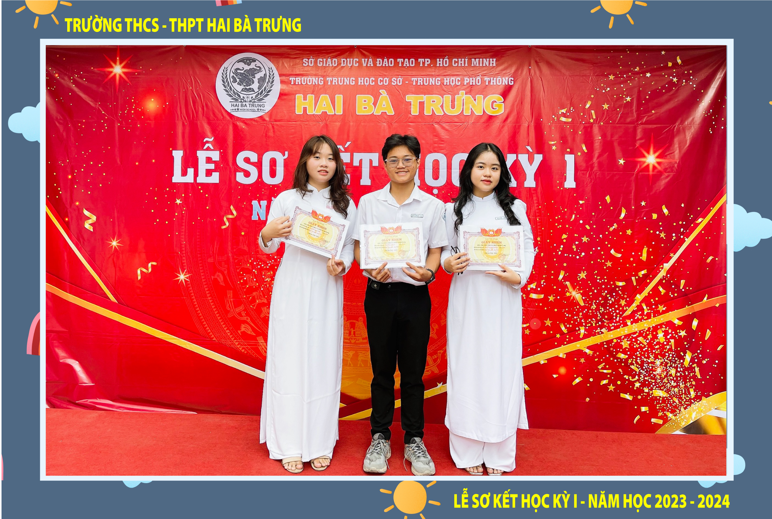 TRƯỜNG THCS – THPT HAI BÀ TRƯNG SƠ KẾT HỌC KỲ I NĂM HỌC 2023 – 2024