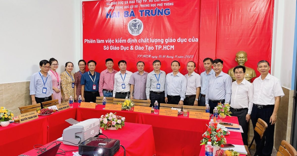 THCS – THPT HAI BÀ TRƯNG ĐẠT CẤP ĐỘ 1 KIỂM ĐỊNH CHẤT LƯỢNG GIÁO DỤC